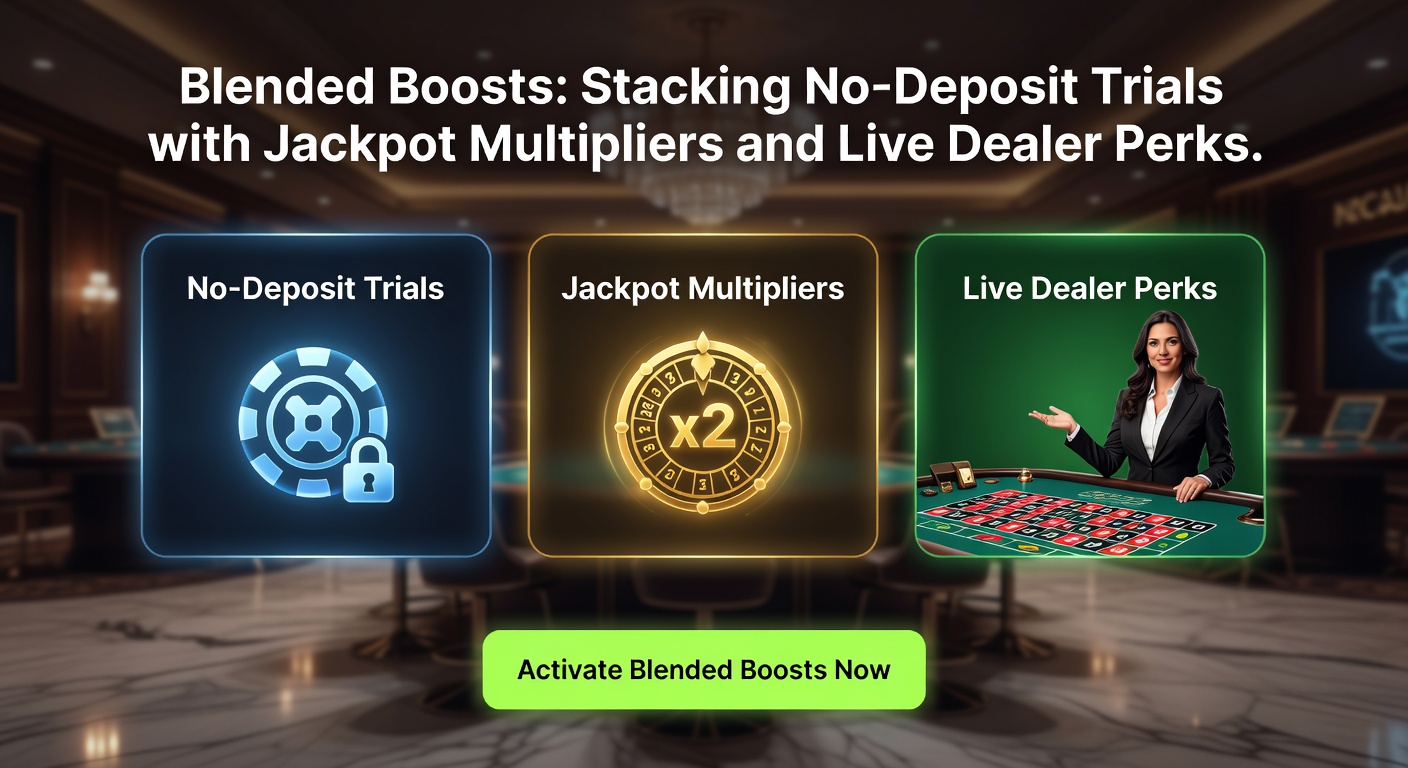 Visuelle Darstellung eines Jackpot-Multiplikators in Aktion, kombiniert mit Live-Dealer-Streaming und No-Deposit-Bonus-Elementen