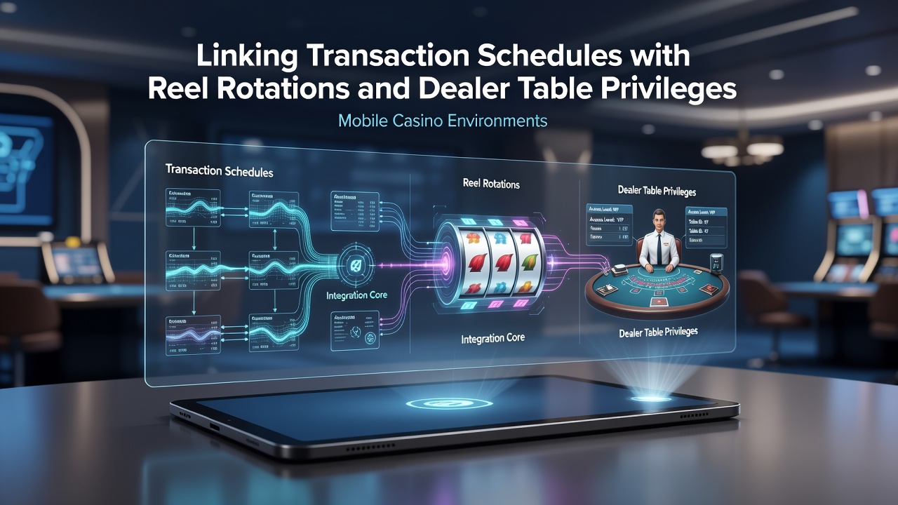 Darstellung der Verknüpfung von Transaktionszeitplänen und Spielmechaniken in mobilen Casinos