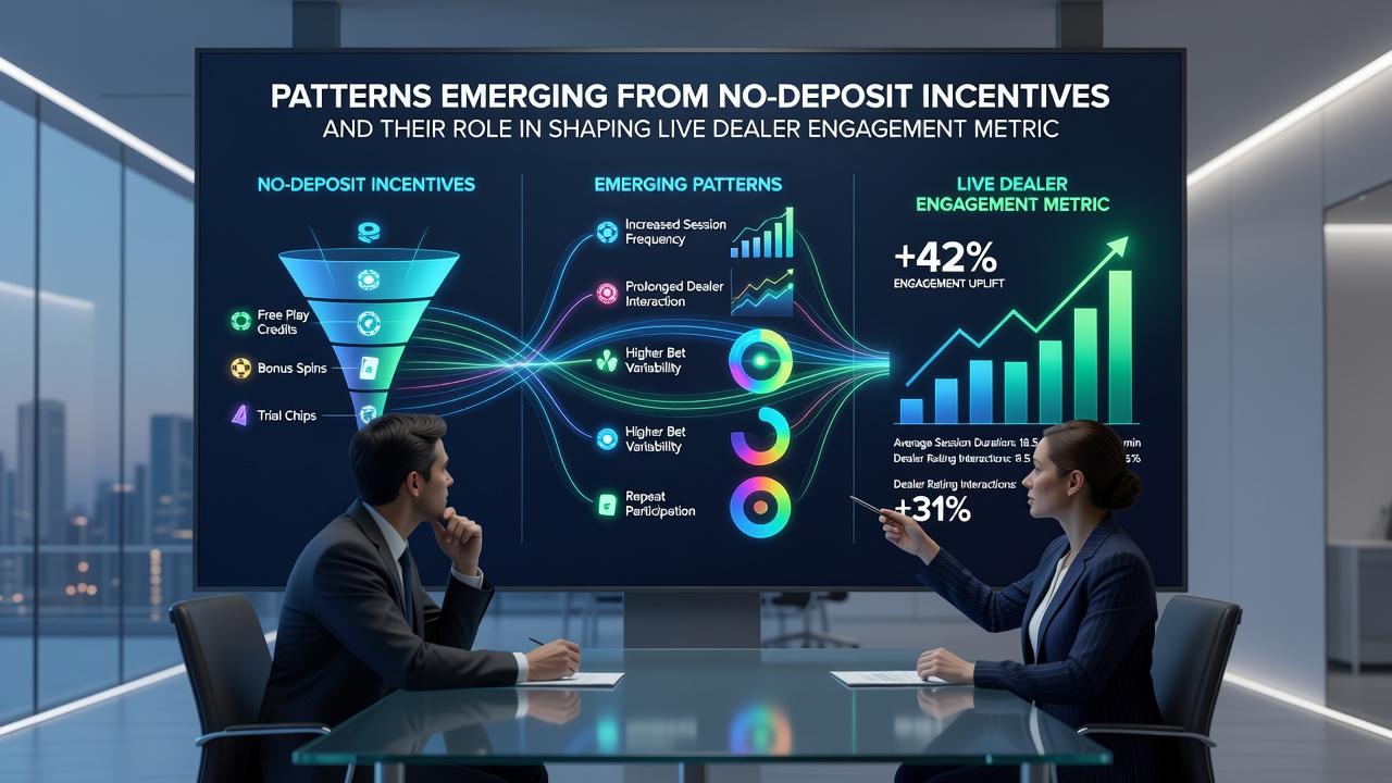 Diagramme zu Engagement-Metriken bei Live-Dealer-Spielen nach No-Deposit-Boni
