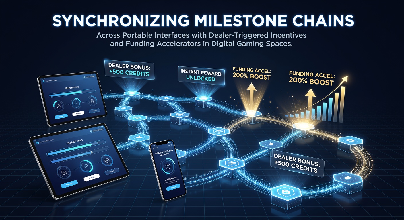 Mobile Schnittstellen zeigen synchronisierte Meilensteinketten mit Händler-Triggern in digitalen Gaming-Apps