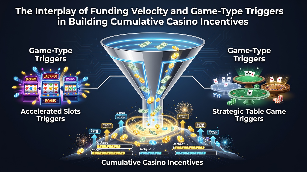 Visualisierung der Verknüpfung von Einzahlungstempo mit verschiedenen Spieltypen in Casino-Belohnungssystemen