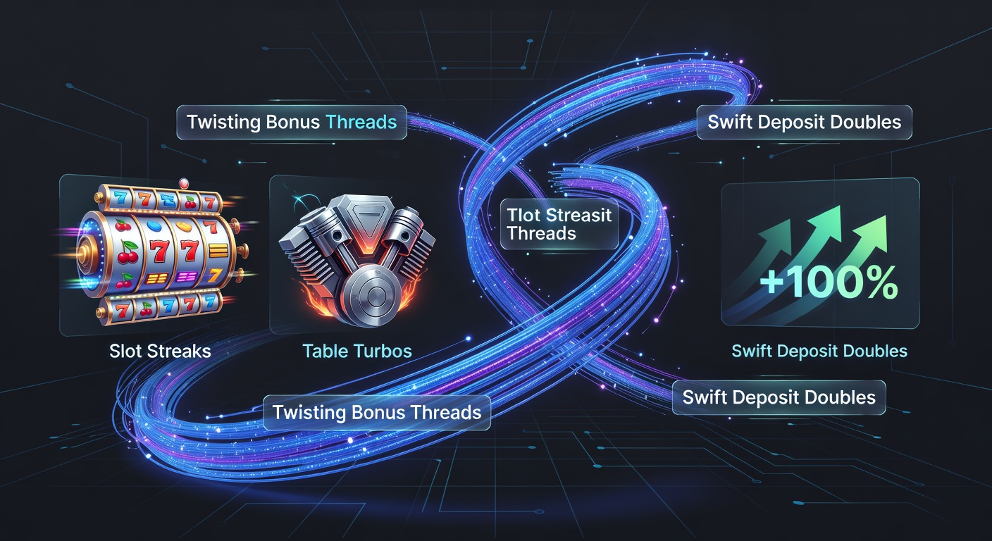 Dynamische Darstellung eines Tisch-Turbos mit Slot-Streak-Übertragung und doppeltem Deposit-Boost in Aktion