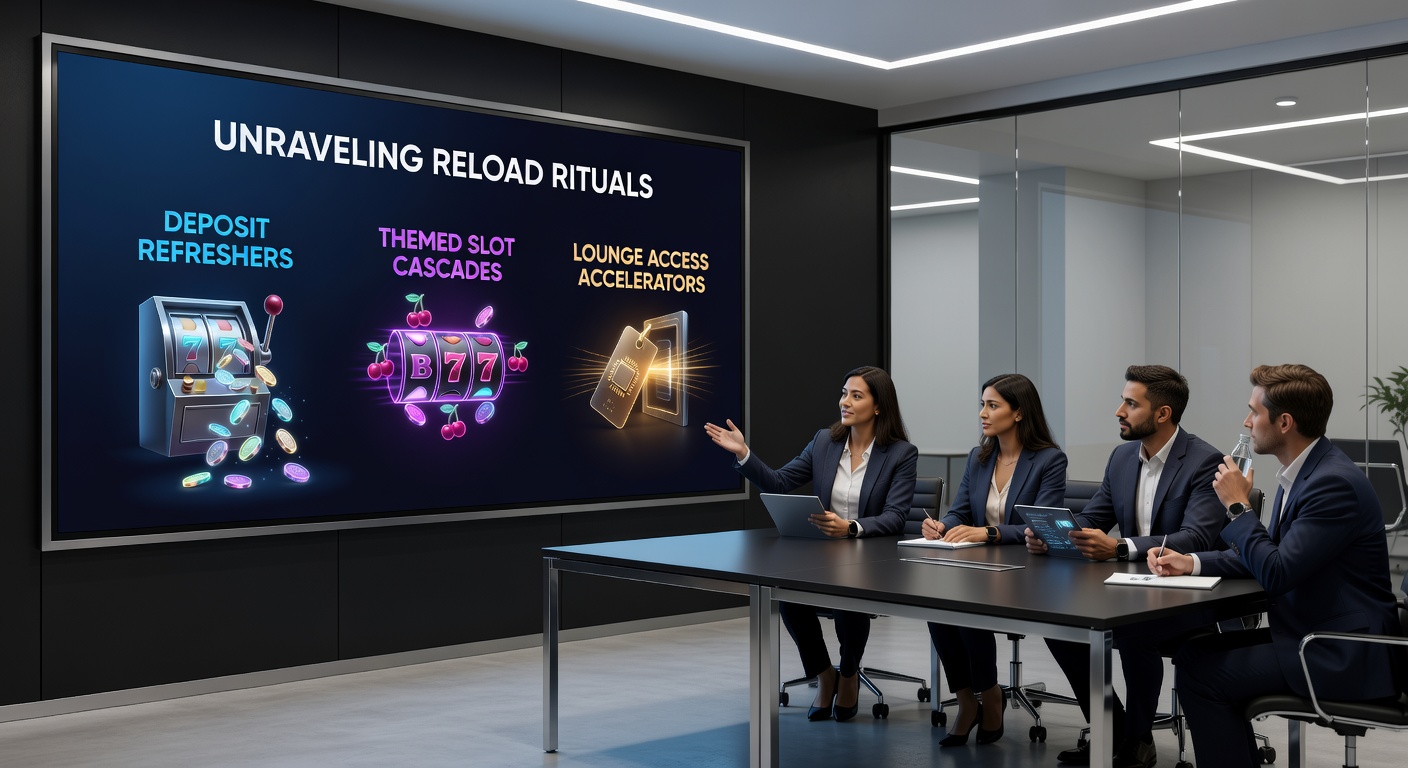 Detaillierte Darstellung einer Lounge-Zugangs-Skala mit Beschleunigern, VIP-Symbolen und Slot-Kaskaden im Hintergrund